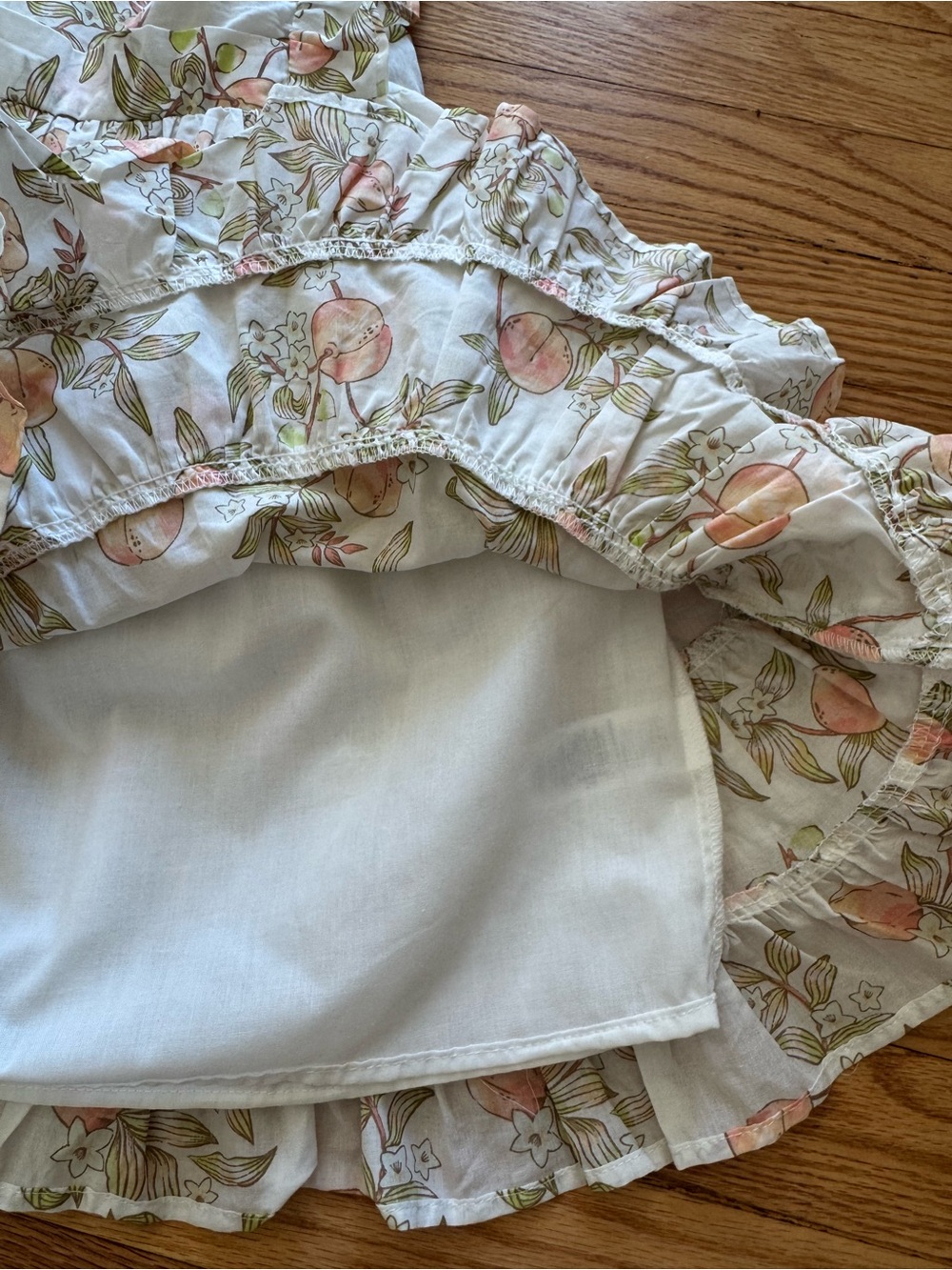 Toddler peach print sundress - Picture 5 of 5